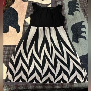 Black and white dress